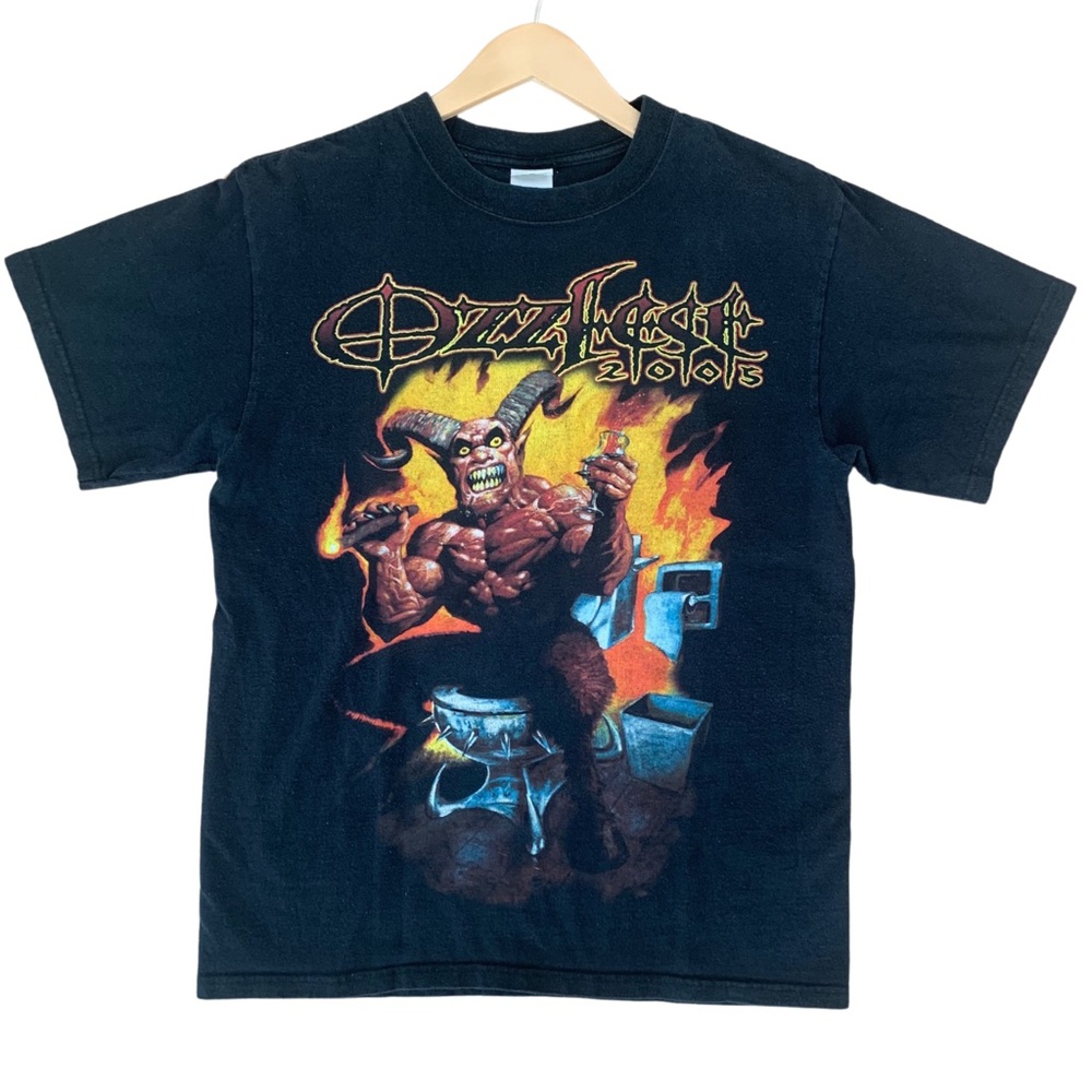 Ozzfest 2005 Tee Black Sabbath + Ozzy Band T-Shirt MEDIUM Anvil